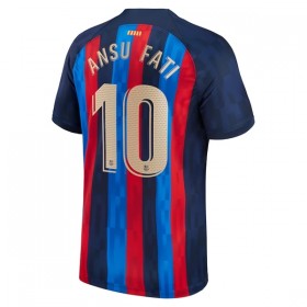 FC Barcelona Ansu Fati 10 Koti 2022-23 - Jalkapallo Pelipaidat (S/S)